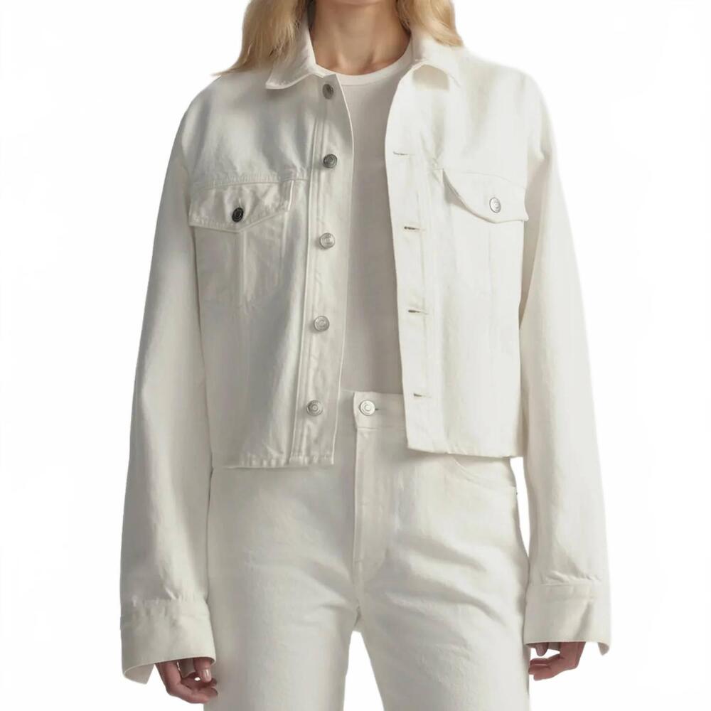 NEW A.L.C. 713 denim jacket in white